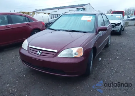 2002 Honda Civic Ex z USA, uszkodzony, nr VIN 1HGES26722L063846